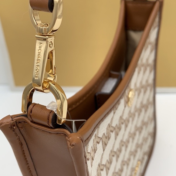 MICHAEL KORS Briley Small Logo Messenger Xbody Bag LUGGAGE MULTI COLOR - Picture 7 of 16